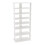 Living And Home (White,50cm W) 8-Tier Shoe Rack with Side Hooks 4