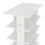 Living And Home (White,50cm W) 8-Tier Shoe Rack with Side Hooks 5