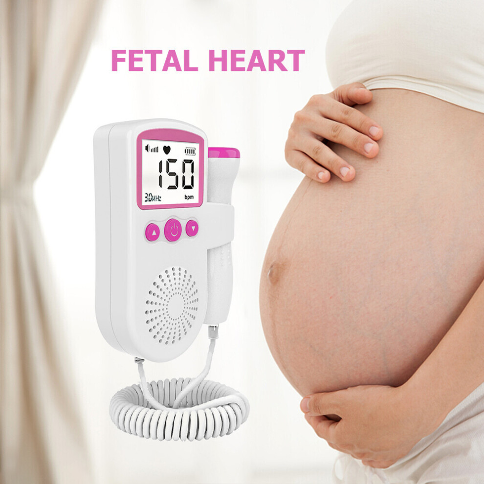 Fetal Doppler Detector Baby Heartbeat Monitor Prenatal UltrasoundProbe