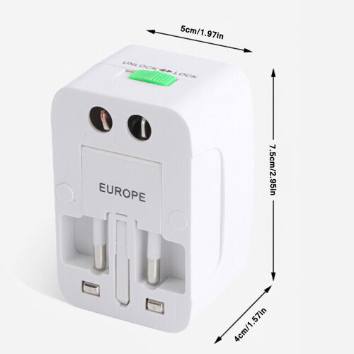 International Universal Travel Power Adapter Convertor Plug Power UK 2
