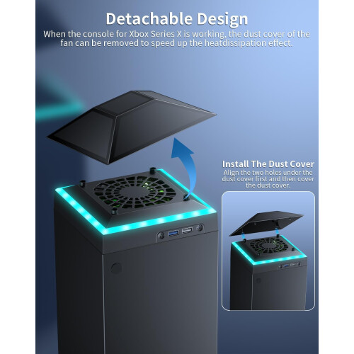 Cooling Fan Dust Proof for Xbox Series X Console 2
