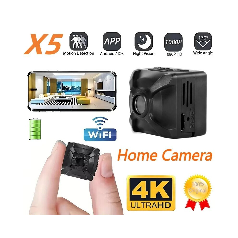 Wireless Mini 1080p 4k Camera Rechargeable Motion Detection Security Camera IP/AP Remote Monitor