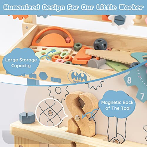 Robotime ROBUD Toy Workbench Tool Bench Set Multifunctional for Kids 2