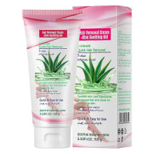 Aloe Vera Depilatory Cream, Sensitive Skin Hair Removal Cream,Fast & Effective Body Hair Removal Cream, Not Leave Black Stubble