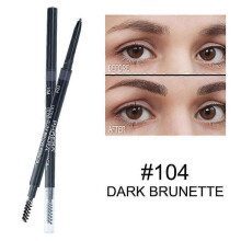 (A 04) PHOERA 5-Colors Double-headed Eyebrow Pencil Automatic Rotation Ultra-fine Eyebrow Pencil Waterproof Makeup Free Eye Cosmetics