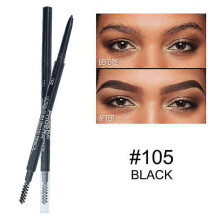 (A 05) PHOERA 5-Colors Double-headed Eyebrow Pencil Automatic Rotation Ultra-fine Eyebrow Pencil Waterproof Makeup Free Eye Cosmetics