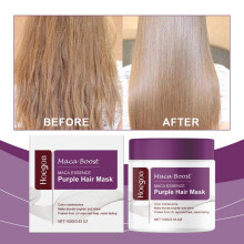 Magical Purple Hair Mask Professional Neutralizes Brass & Yellow Tones for Blonde Silver Gray Highlighted Hair Beauty Health