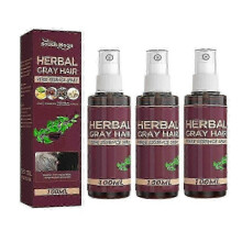 1-3X Herbal Gray Hair Care Spray, Polygonum Multiflorum And Herb Extract, Strengthens Hair, Moisturizes Hair