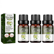 (3PCS) Tea Tree Essential Oil Compound Plant Hydrating Oil-control Remove Pore Anti-acne Moisturizing Brighten Face Skin Care 10ml