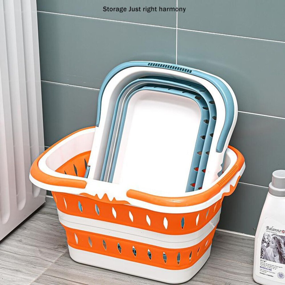 (orange, large) New Large Folding Dirty Clothing Basket For Household Use Wall Hanging Clothes Storage Basket Bathroom Laundry Basket Laundry Basket