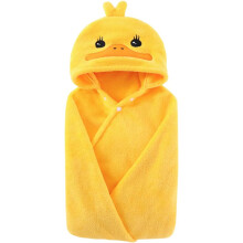 Duck Hooded Bath Towel Poncho for Kids Ultra Soft Baby Bath Towel Wrap Absorbent Toddler Bathrobe Towel Hooded Blanket Newborn Shower Gifts