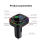 Bluetooth FM Car Transmitter, 2USB+Type-C, Hands-Free, TF/SD, LED (Black) 2