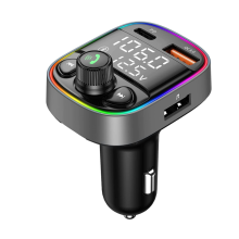 Adaptador inalámbrico Bluetooth para coche, transmisor FM, receptor de radio AUX, llamadas manos libres, QC3.