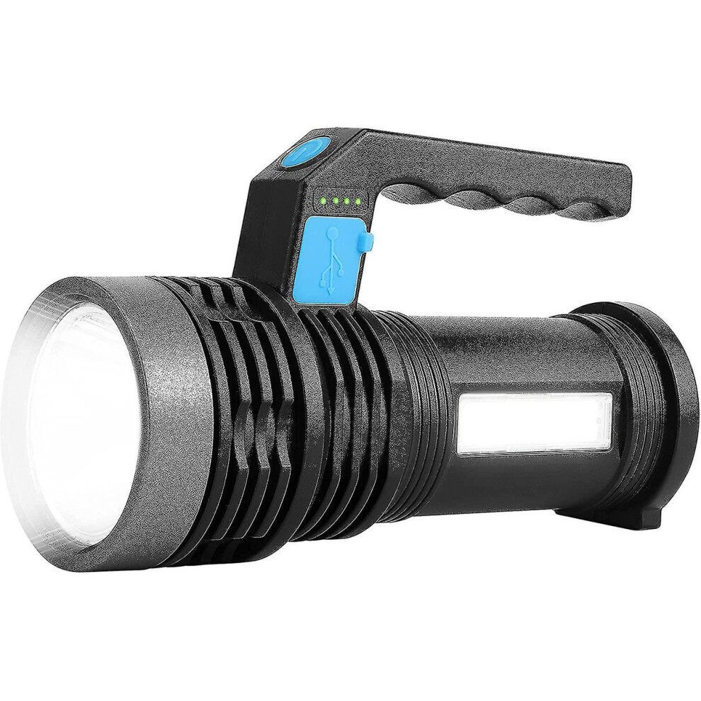 3000LM Rechargeable LED Lantern, Handheld Spotlight for Camping/Hunting/Farm (Black)