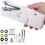 Handheld Sewing Machine, Mini Portable Cordless, Essential for Quick Home Sewing Crafts (White) 1