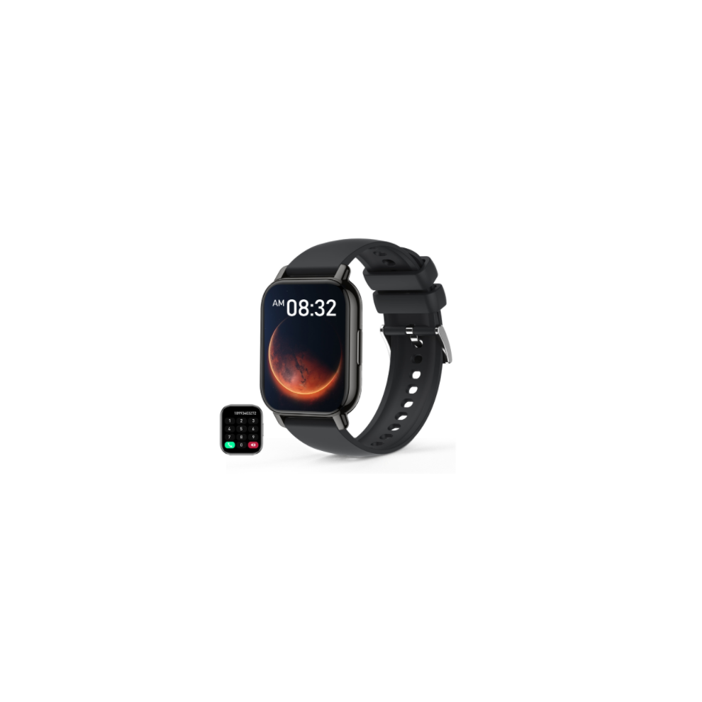 Chronus 1.85" Women's Bt Smartwatch - Calling, Spo2/Hr, 24 Modes, Ipx8 (Black) Black 9331562881570