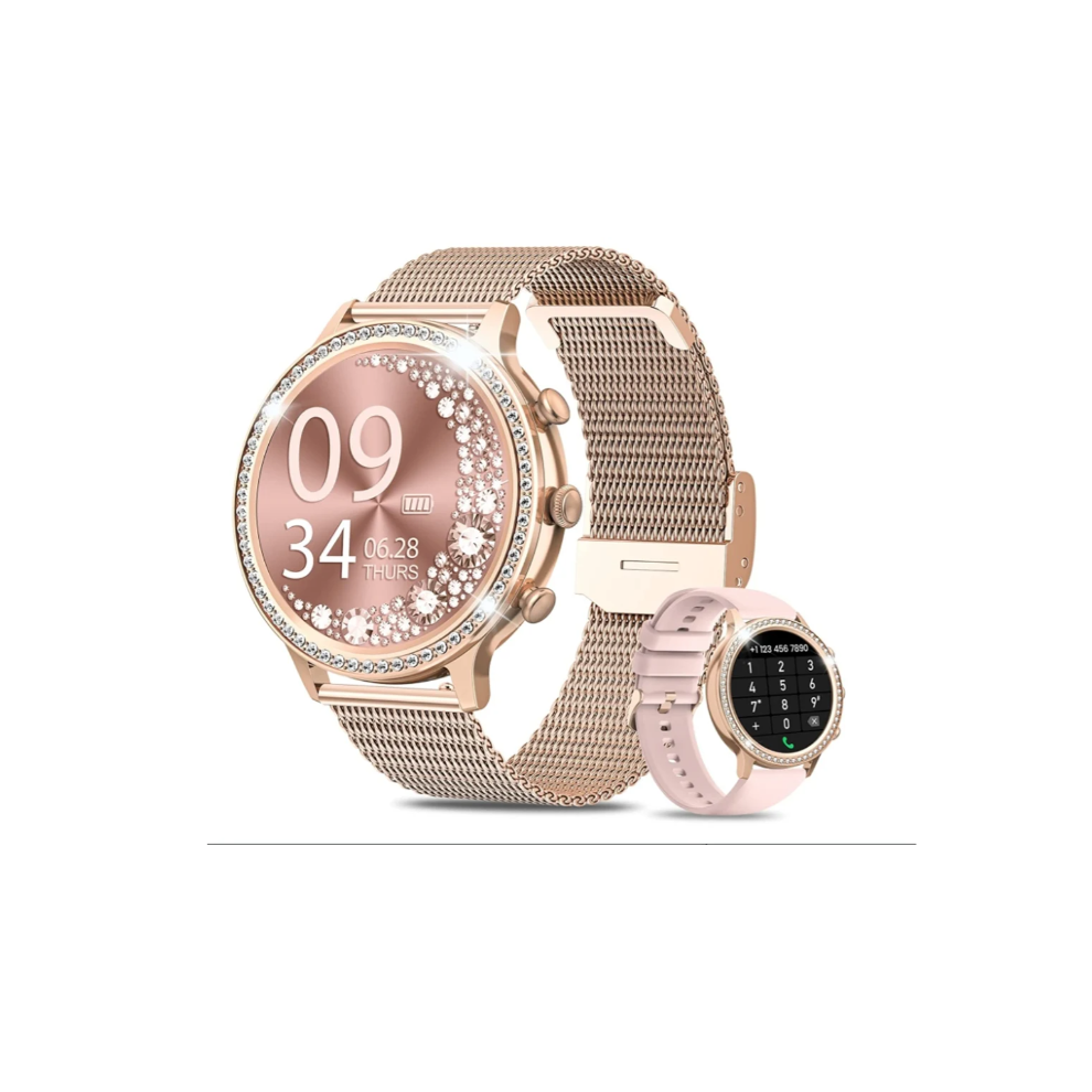 Women's Diamond Smartwatch, Bluetooth, Period Tracker, Ip67 Waterproof 9331562908611