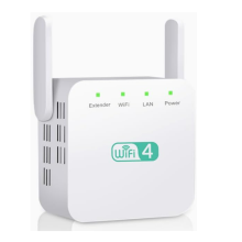 Extensor WiFi, Señal 3,650 ft², 35 Dispositivos, Amplificador 2.4 GHz, 300 Mbps - .