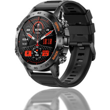 K52 Military Watch, 3.5cm HD, BT, Waterproof, Health Track, Android/iOS (Black)