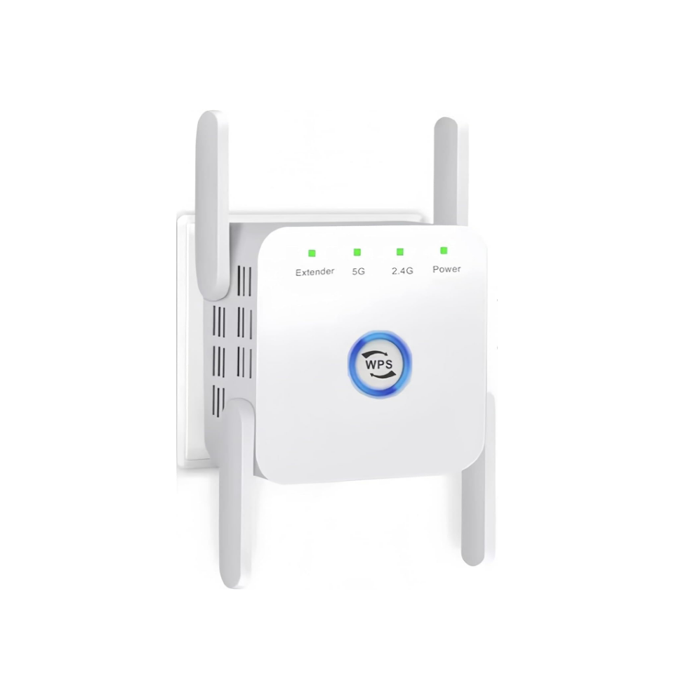 Wifi Extender 9800 Sq.ft - 45 Devices W/Ethernet Port & Quick Setup (White) White 6976919864078