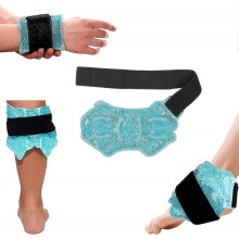 Sport Foot Ice Therapy Wrap,hot Cold Ice Gel Pack with Adjustable Brace