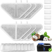 (6 Pack) Cat Water Fountain Filter, Replacement Filters for 230oz Dog Water Fountain Dispenser, Cotton Activated Carbon Water Fountain Filter