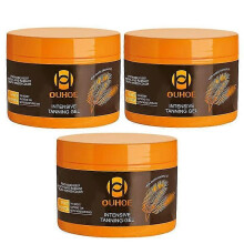 3pcs Tanning Cream Outdoor Sun Tan Gel Summer Beach Camping Bronzer Tan Cream