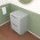 NES Home Nes Home Matte Grey 500mm 2 Drawer Work Top Freestanding Bathroom Vanity Unit 3