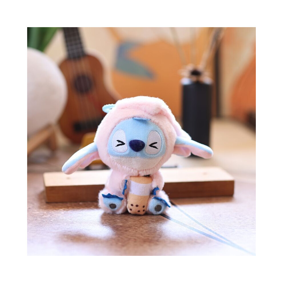 (Pink)Stitch Peluche Porte-clés Pendentif Décoration Anime Porte-clés Dessin Animé Poupée Jouet Cadeau
