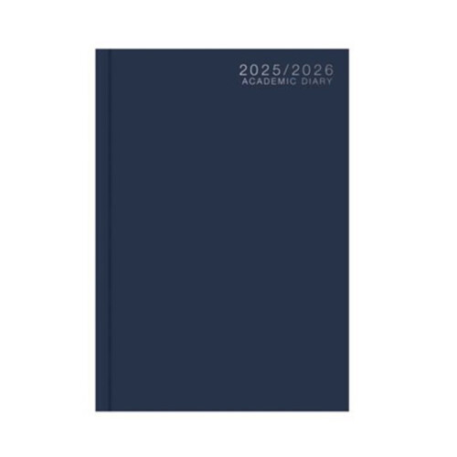 Blue A5 Academic Diary Week To View Planner Hard Cover Organiser 1