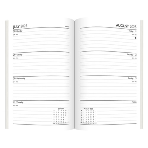 Red A5 Academic Diary Week To View School Planner Hard Cover Organiser 2