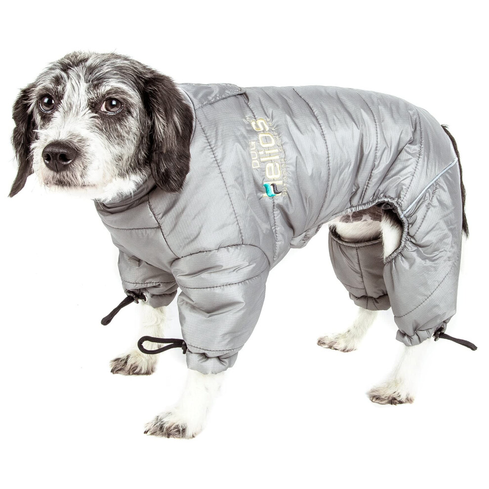 Photos - Dog Clothing Dog Helios DOGHELIOS 'Thunder-Crackle' Full-Body Bodied Waded-Plush Adjustable and 3M Reflective Pet Dog Jacket Coat w/ Blackshark Tech 
