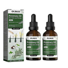2Pcs Hair Growth Oil Dense Hair Essential Oil Anti Hair Loss Nourishing Rosemary Smooth Nourishment Essential