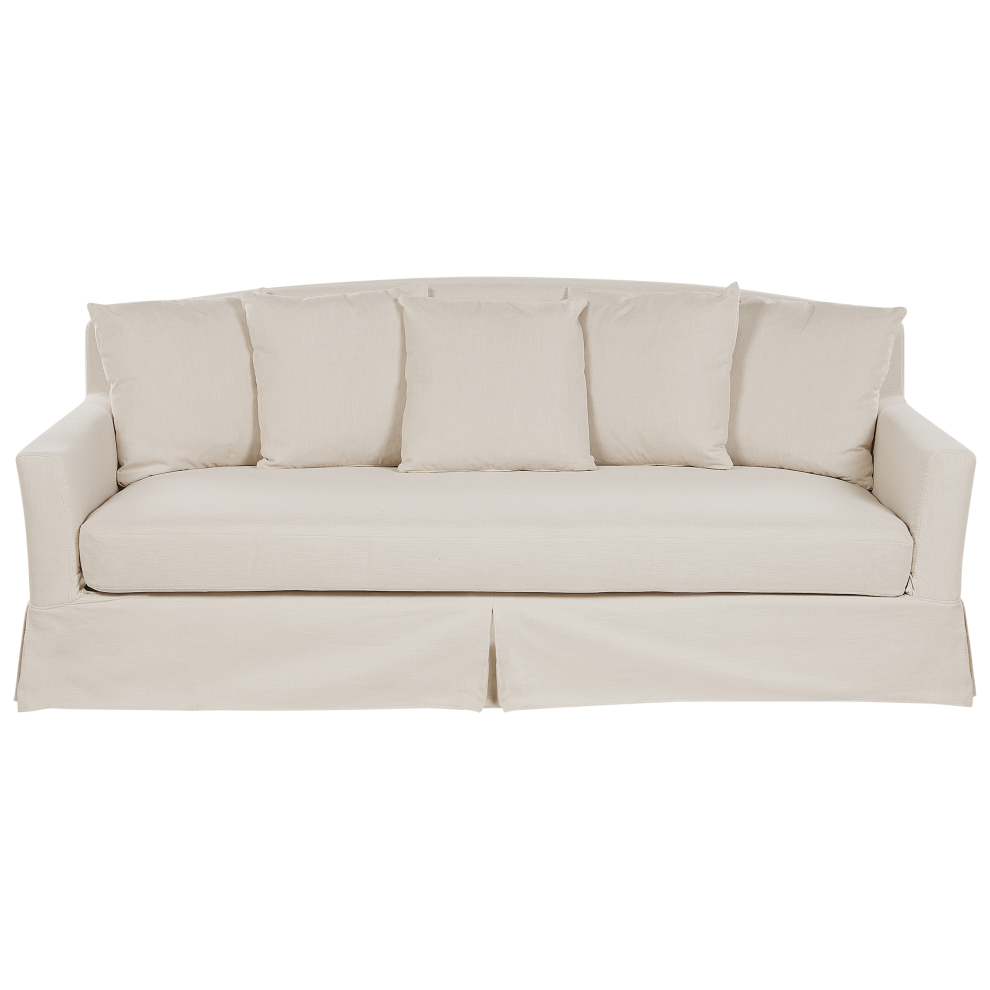 Sofa GILJA Fabric Beige 3 Seater