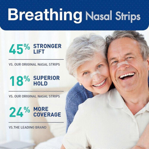 (1pc)44 Strong Nasal Strips - Clear Extra Strength Nose Stop SolutionSensitive Skin Better Breathe Sleeping Aid 1