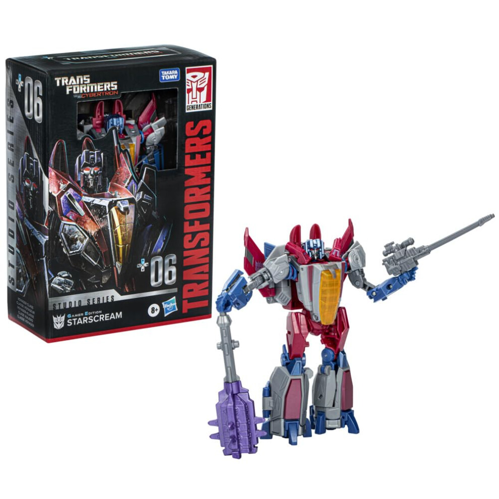 Photos - Action Figures / Transformers Transformers Toys Studio Series Voyager War for Cybertron 06 Gamer Edition Starscream 6.5-inch Converting Action Figure 8+ F