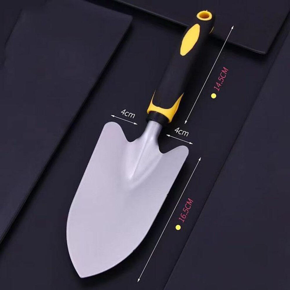 (ivory) Tree Planting Tools Hoe Spade Dual-purpose Gardening 4-piece Outdoor Digging And Weeding Tool Small Shovel Potted Plant