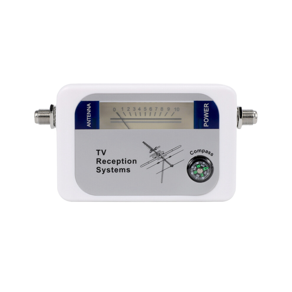 Finder Digital Aerial Terrestrial Tv Antenna Signal Strength Meter White 4852404159657