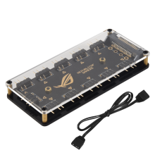 5V 3Pin RGB LED Splitter 10-poorts hub met 50CM verlengsnoer, perfect voor veel