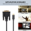 Καλώδιο USB ΤΥΠΟΥ C σε DVI τύπου 24+1 προσαρμογέας 4K 30Hz (6FT/1.8M) για 3 2017/2016 Pro 10