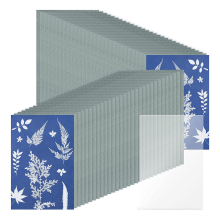 Kit de 61 feuilles de papier cyanotype pour impression solaire, papier d'impression nature sensible au dessin solaire (5,9 x 3,9 pouces)