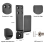 Door Brackets,2 Pack Drop Open Bar Holder for Home Security, 2X4 Brackets Prevent Unauthorized Entry 4