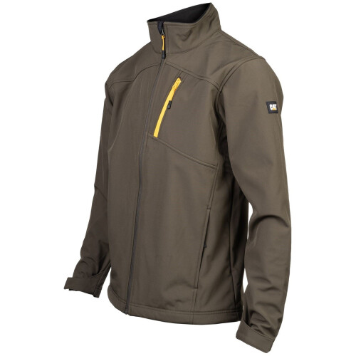 CAT (Not Specified, XXL) Caterpillar Essentials Shell Men's Moss Softshell Jacket 1