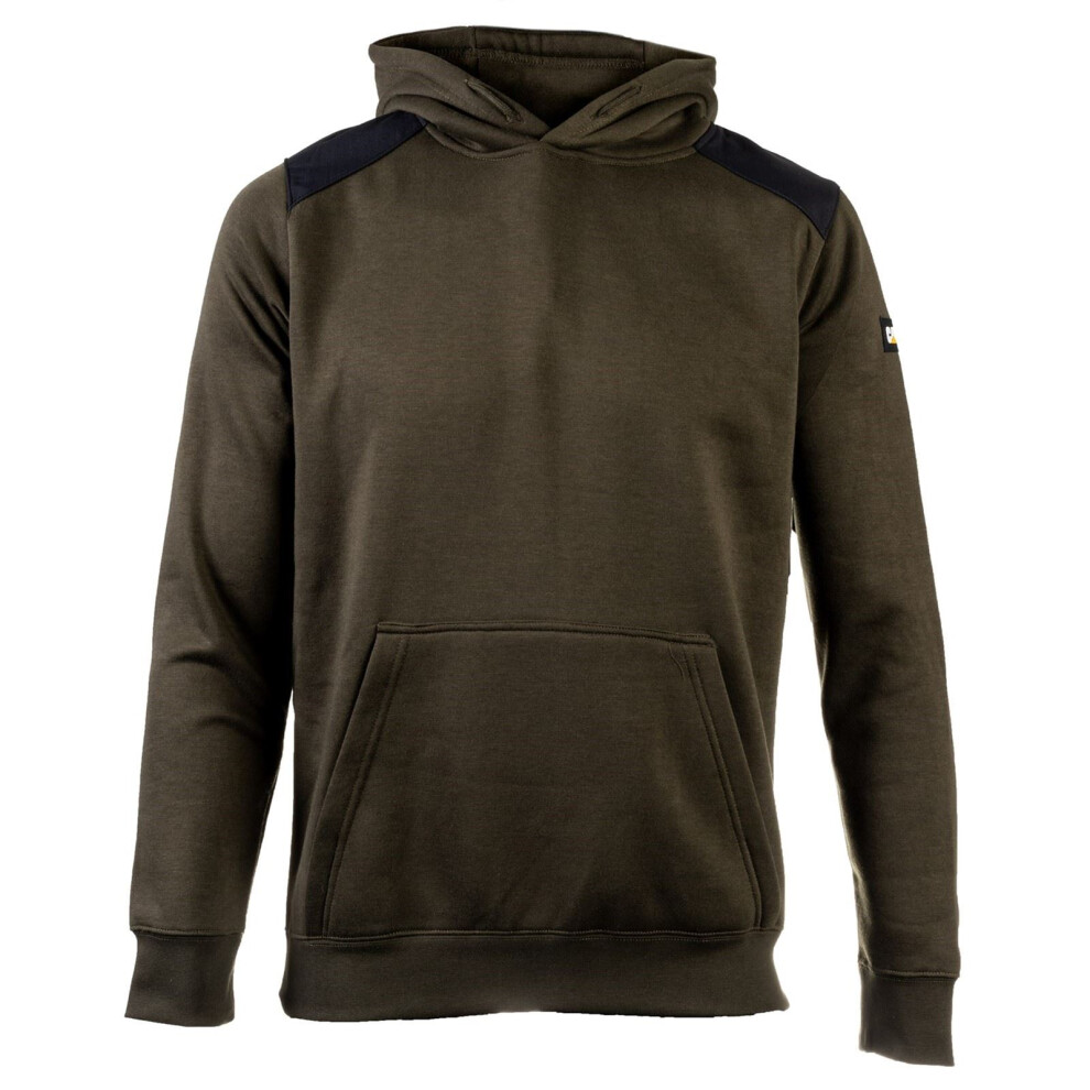 Cat (Not Specified, Xl) Caterpillar Essentials Polyester Men's Moss Hooded Sweatshirt