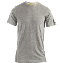 (Grey, XXL) Caterpillar Essentials Short-sleeve Cotton Men's Grey T-Shirt