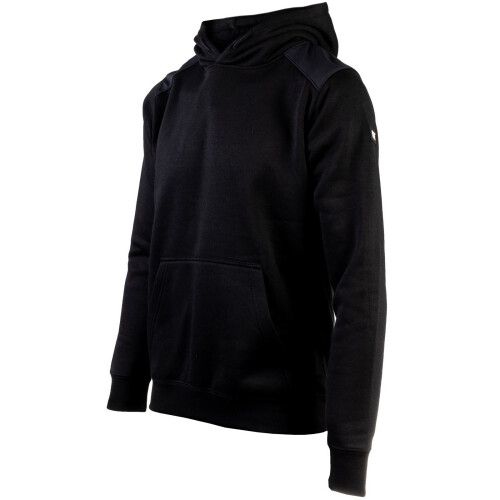 CAT (Black, M) Caterpillar Essentials Polyester Men's Black Hooded Sweatshirt 1