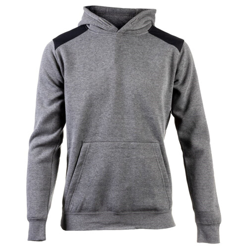 CAT (Grey, XL) Caterpillar Essentials Polyester Men's Grey Hooded Sweatshirt