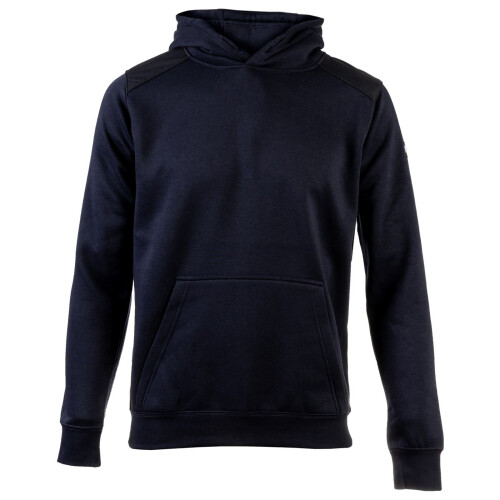 CAT (Blue, L) Caterpillar Essentials Polyester Men's Blue Hooded Sweatshirt