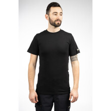 (Black, XL) Caterpillar Essentials Short-sleeve Cotton Men's Black T-Shirt
