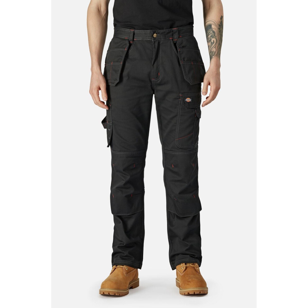 (Black, 40") Dickies Redhawk Pro Polyester Men's Black Outdoor Trousers